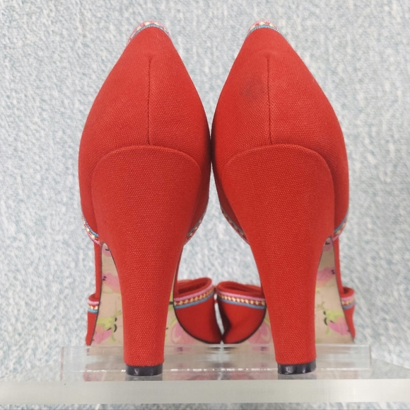 Betsey Johnson Open Toe Heels with Bow, Womens 10M - Picture 8 of 11